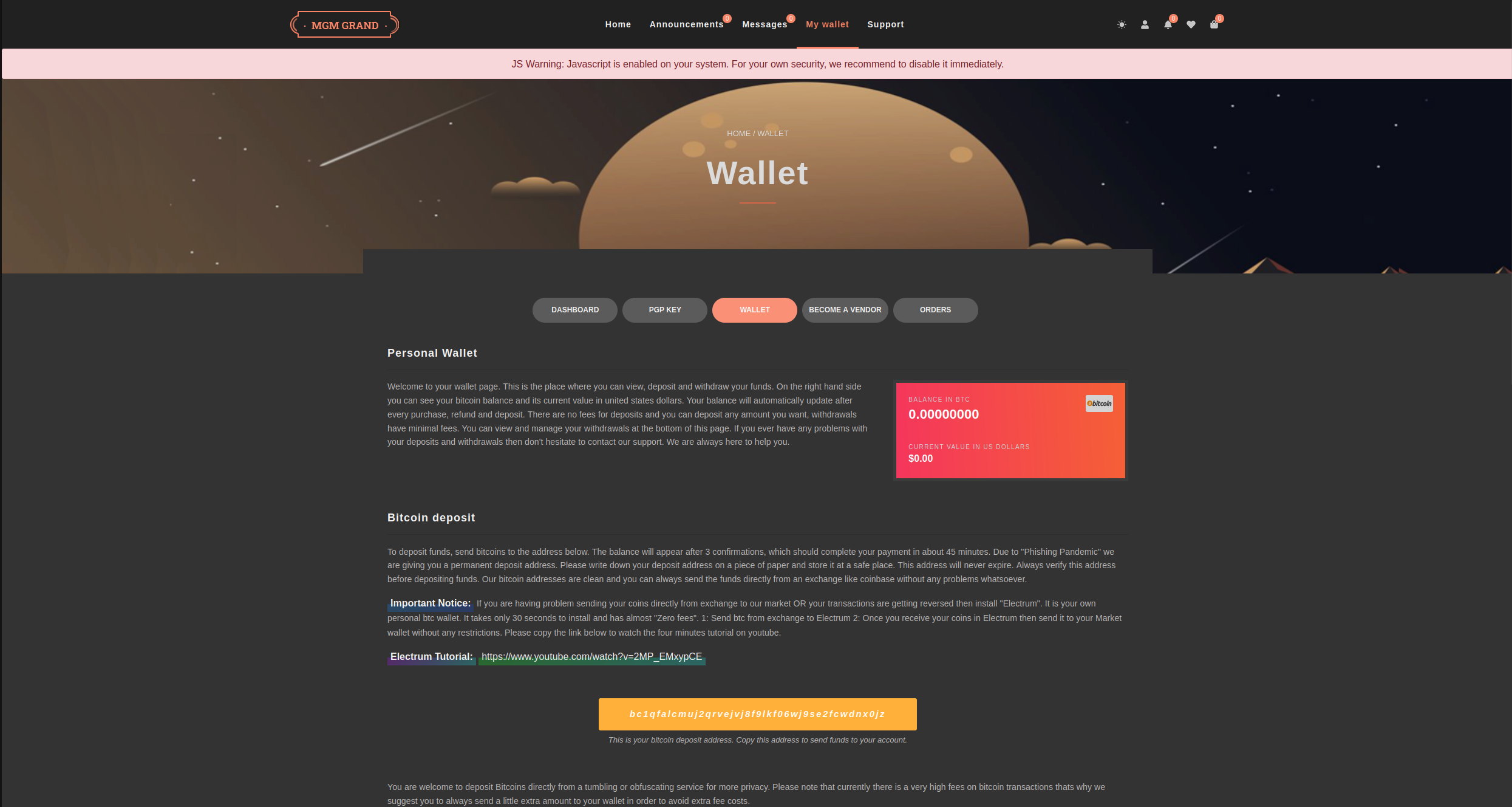 Wallet Dashboard